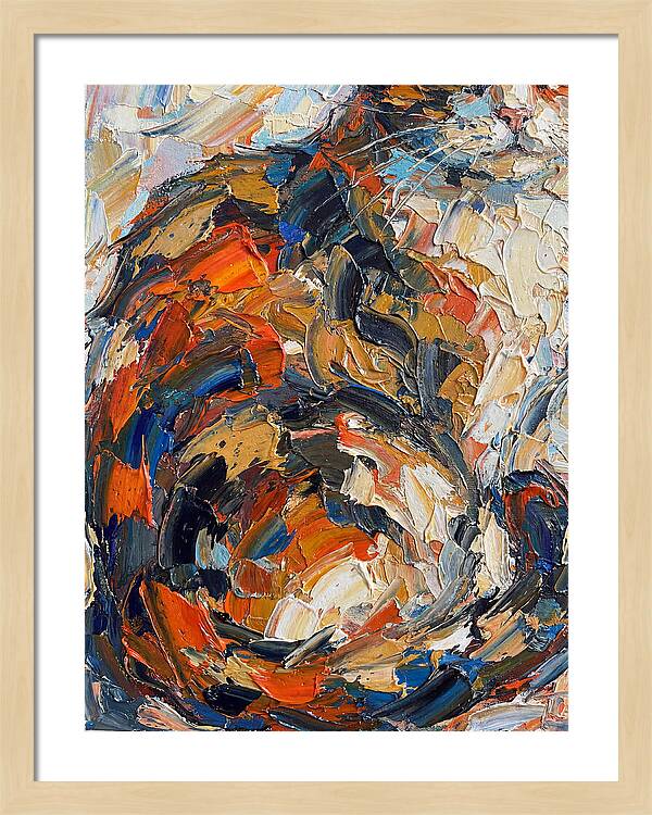 Calico Cat In Vibrant Swirls