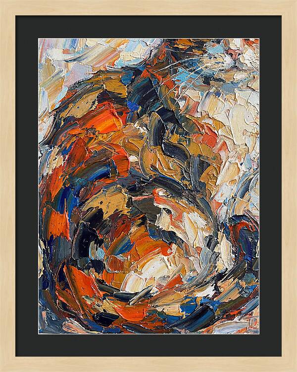 Calico Cat In Vibrant Swirls