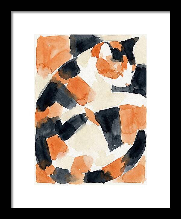Calico Cat In Watercolor
