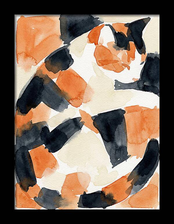Calico Cat In Watercolor