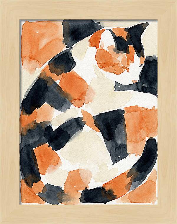 Calico Cat In Watercolor