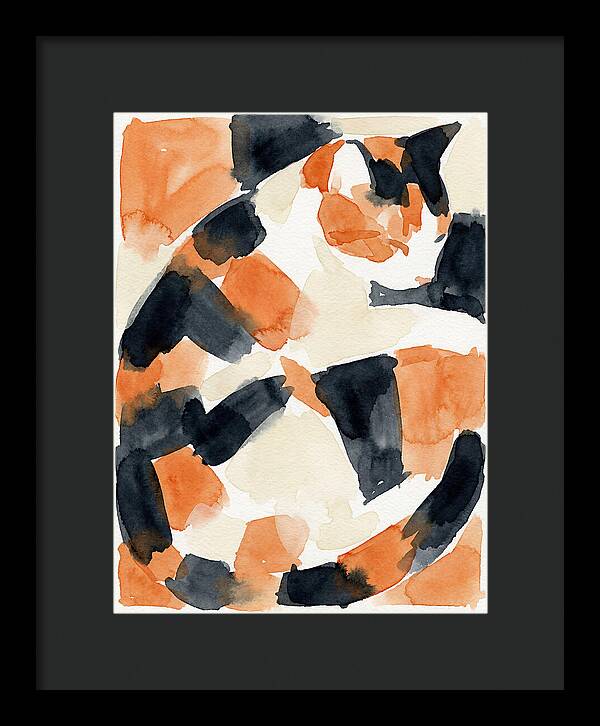 Calico Cat In Watercolor