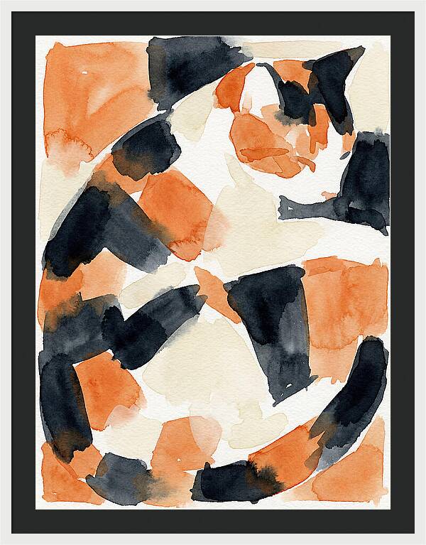 Calico Cat In Watercolor