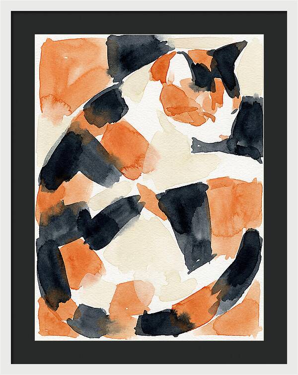 Calico Cat In Watercolor