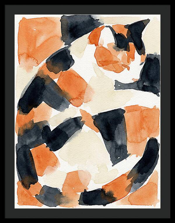 Calico Cat In Watercolor