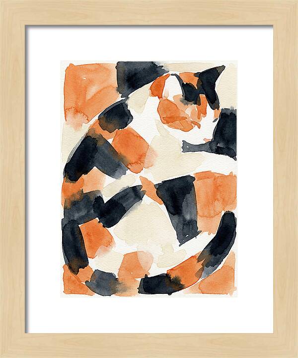 Calico Cat In Watercolor