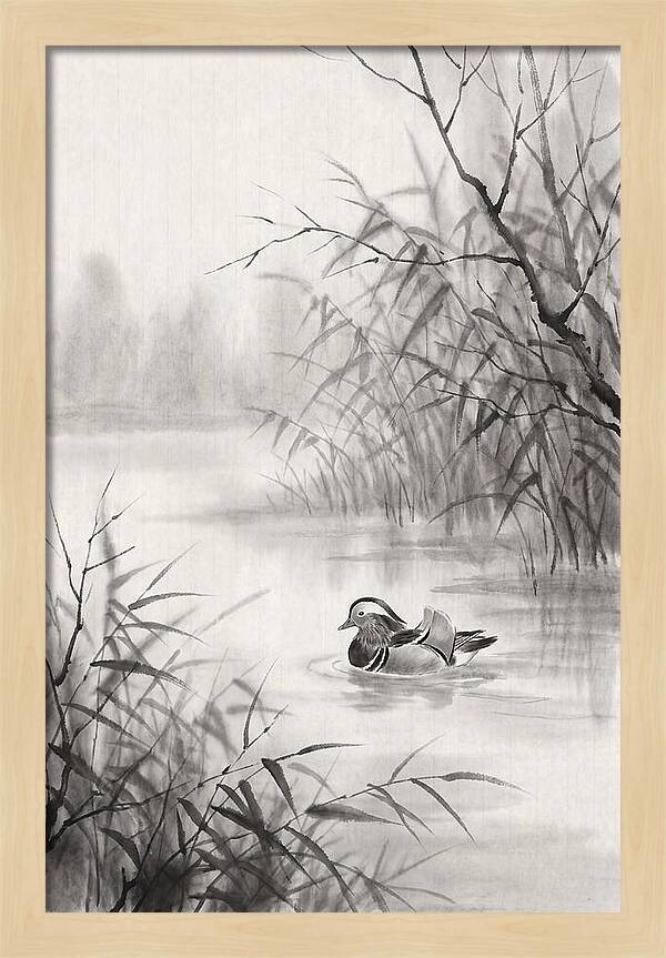 Calm Autumn Pond Serenity
