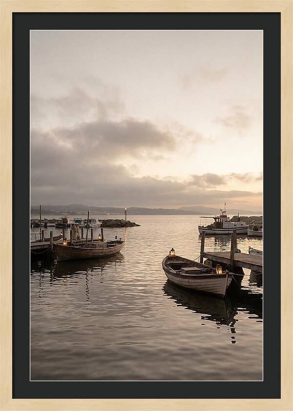 Calm Harbor At Twilight Hour