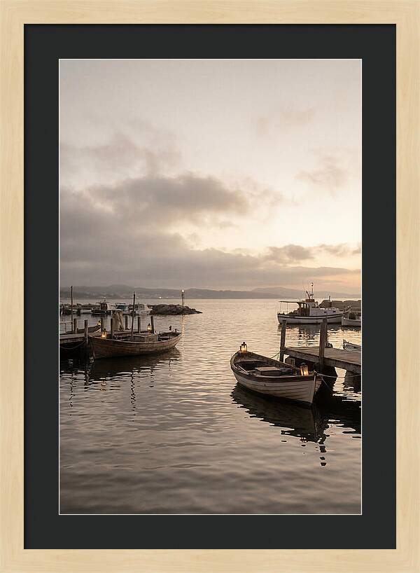 Calm Harbor At Twilight Hour