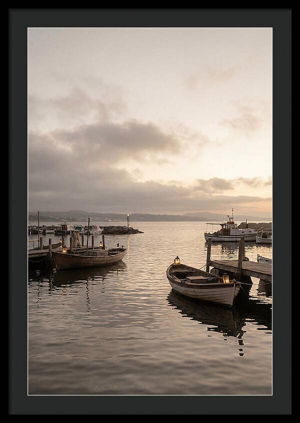Calm Harbor At Twilight Hour