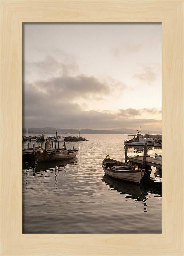 Calm Harbor At Twilight Hour