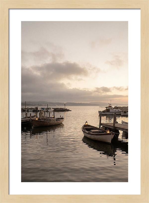 Calm Harbor At Twilight Hour