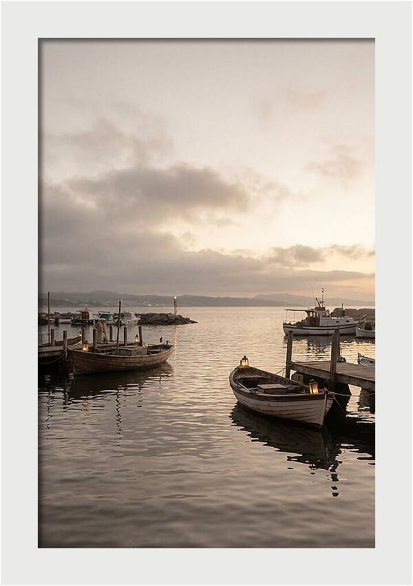 Calm Harbor At Twilight Hour