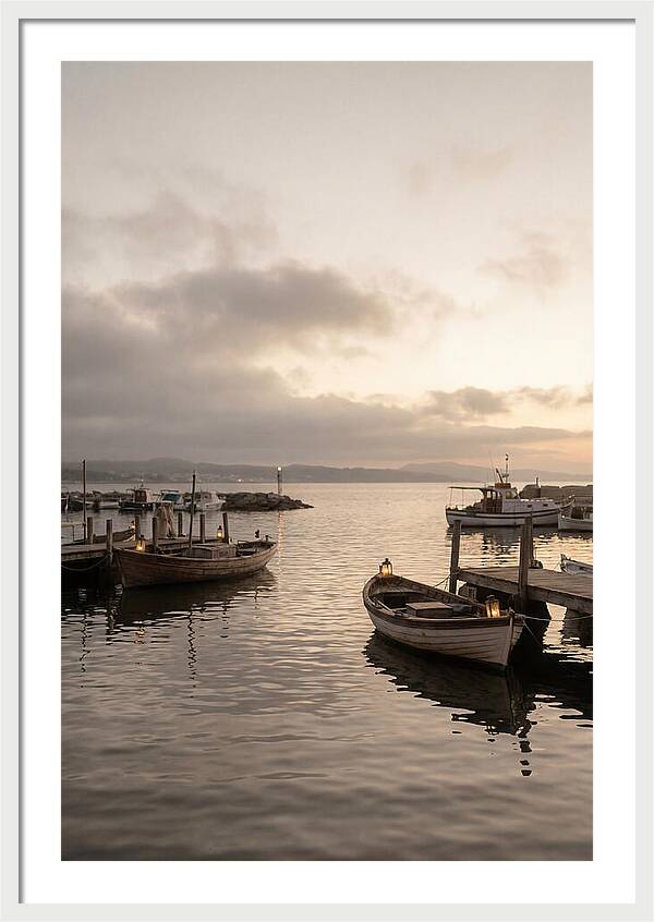 Calm Harbor At Twilight Hour