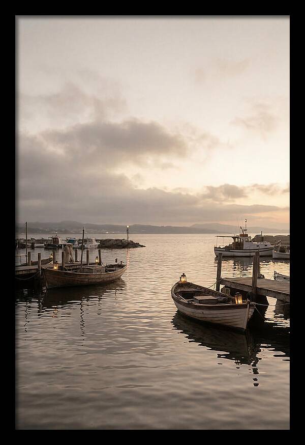 Calm Harbor At Twilight Hour