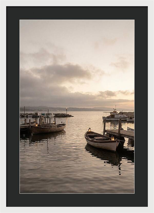 Calm Harbor At Twilight Hour
