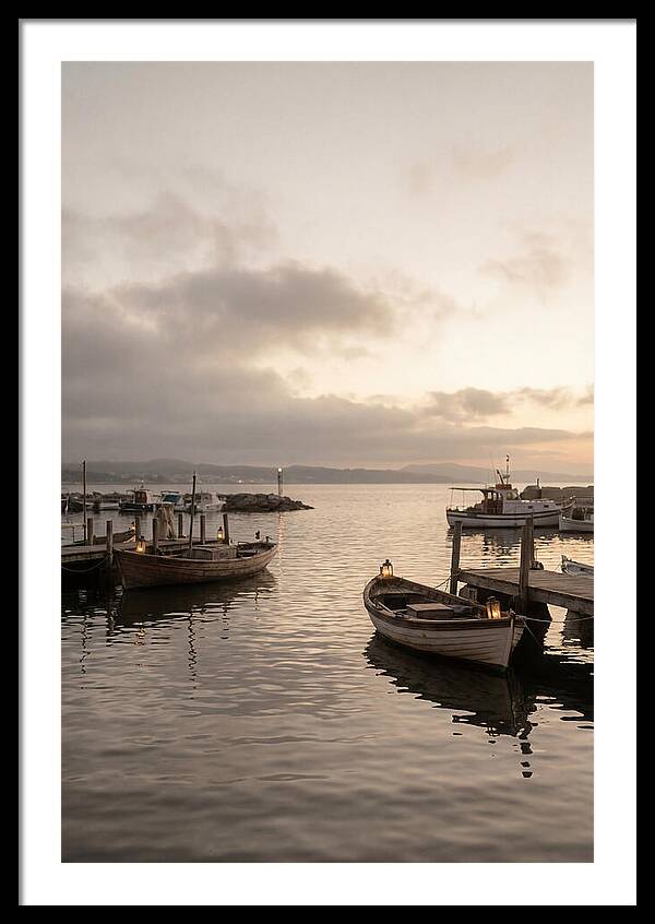 Calm Harbor At Twilight Hour