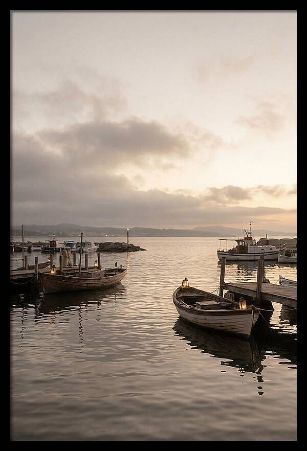 Calm Harbor At Twilight Hour