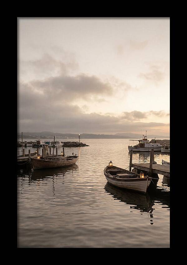 Calm Harbor At Twilight Hour