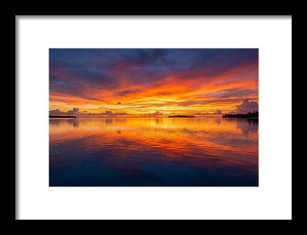 Calm Ocean Sunset Reflection