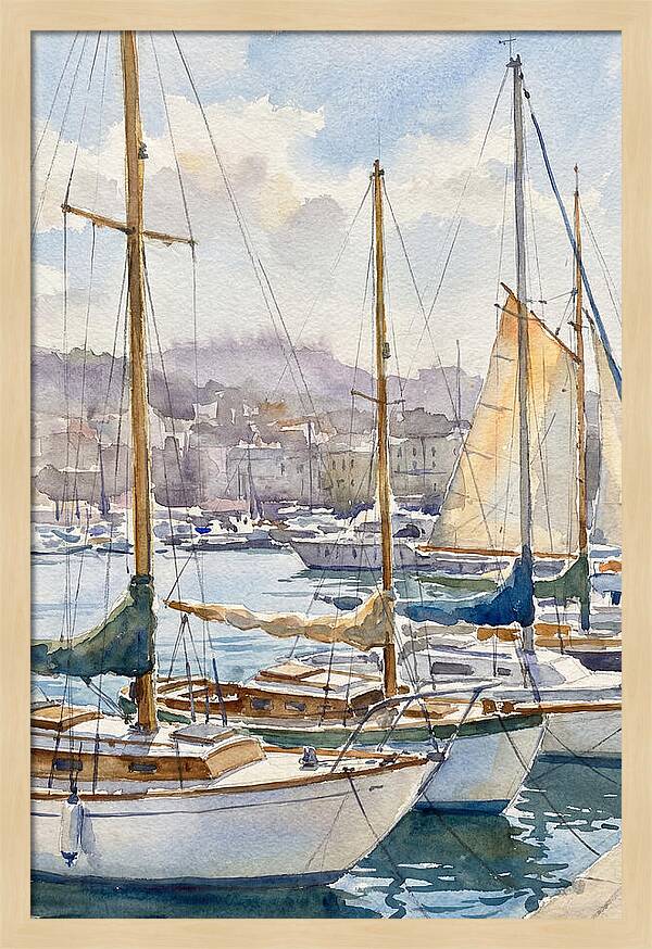 Calm Waters And Sailboats