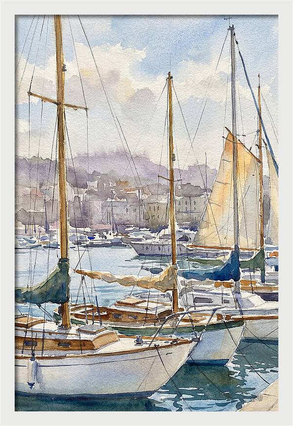 Calm Waters And Sailboats