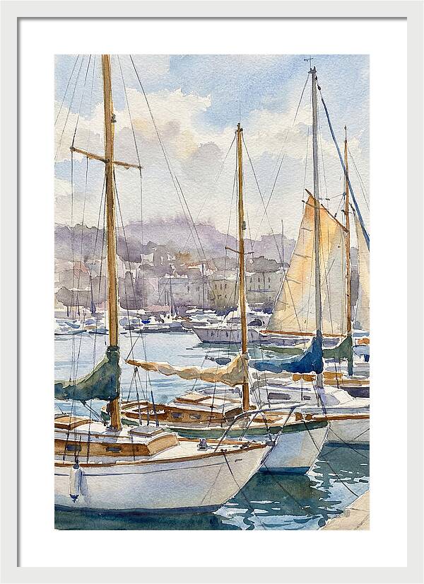 Calm Waters And Sailboats