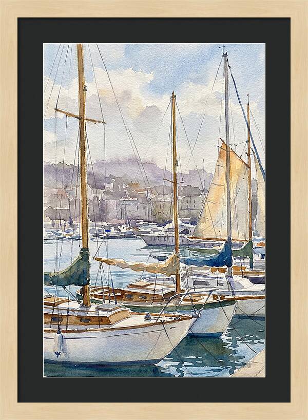 Calm Waters And Sailboats