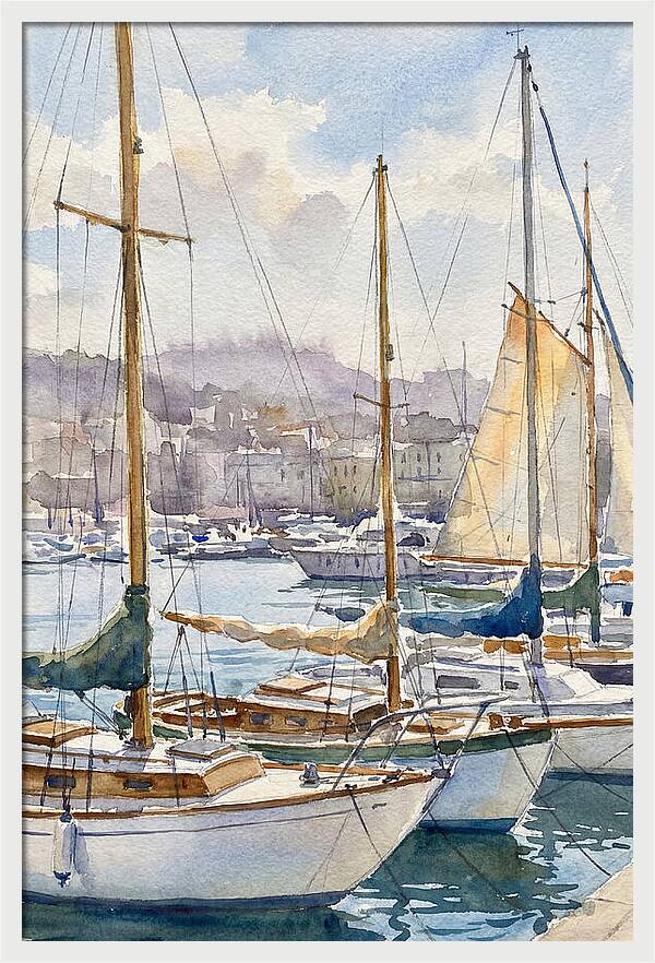Calm Waters And Sailboats