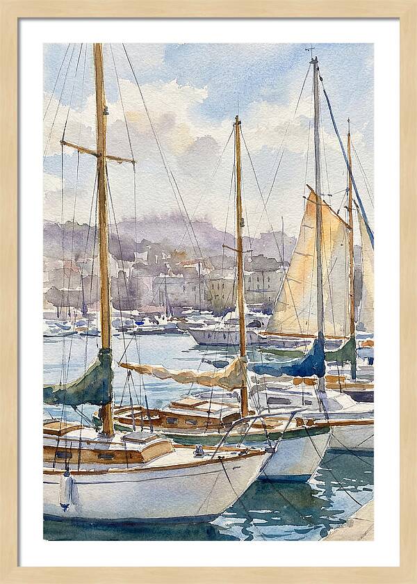 Calm Waters And Sailboats