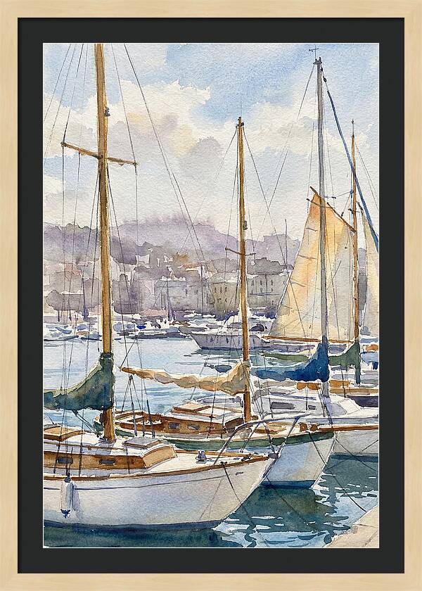 Calm Waters And Sailboats