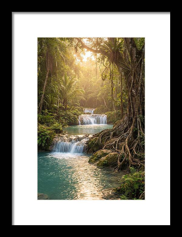Cambugahay Falls At Golden Hour
