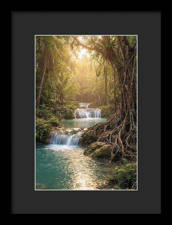 Cambugahay Falls At Golden Hour