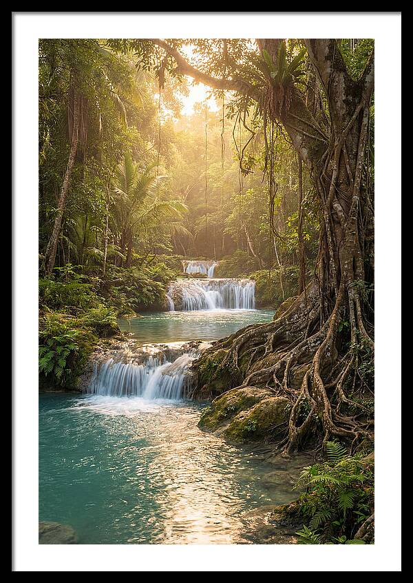 Cambugahay Falls At Golden Hour