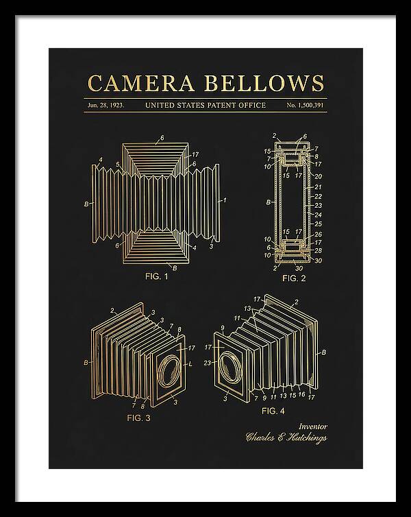 Camera Bellows Gold Patent Us1500391a