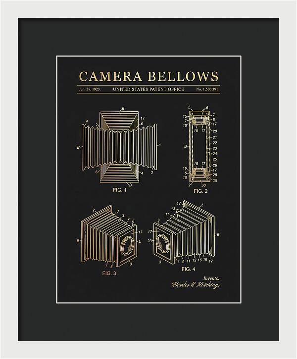 Camera Bellows Gold Patent Us1500391a