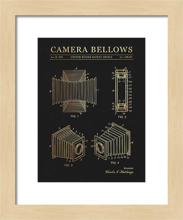 Camera Bellows Gold Patent Us1500391a