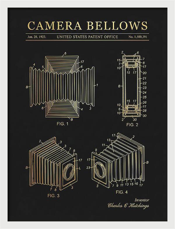 Camera Bellows Gold Patent Us1500391a