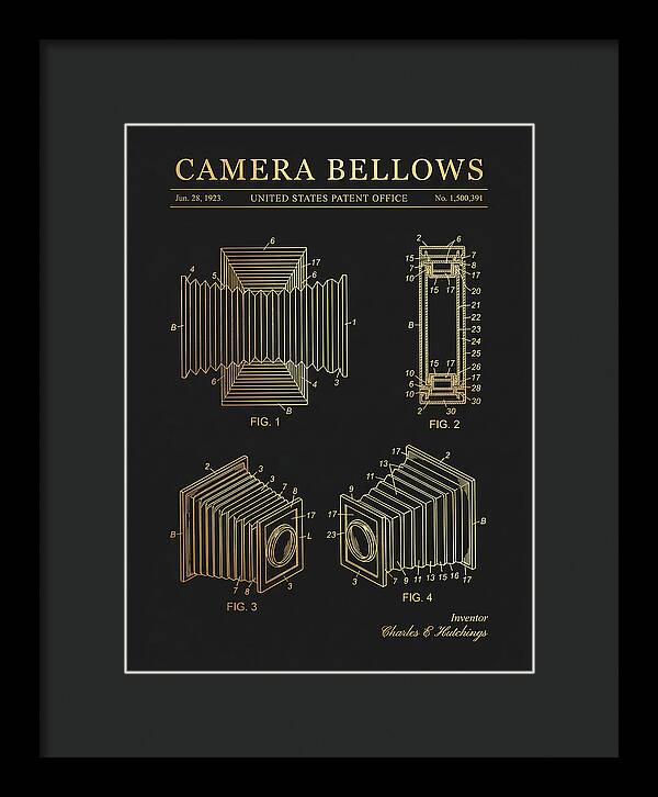 Camera Bellows Gold Patent Us1500391a