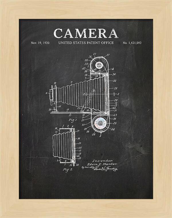 Camera Chalkboard Patent Us1421092a