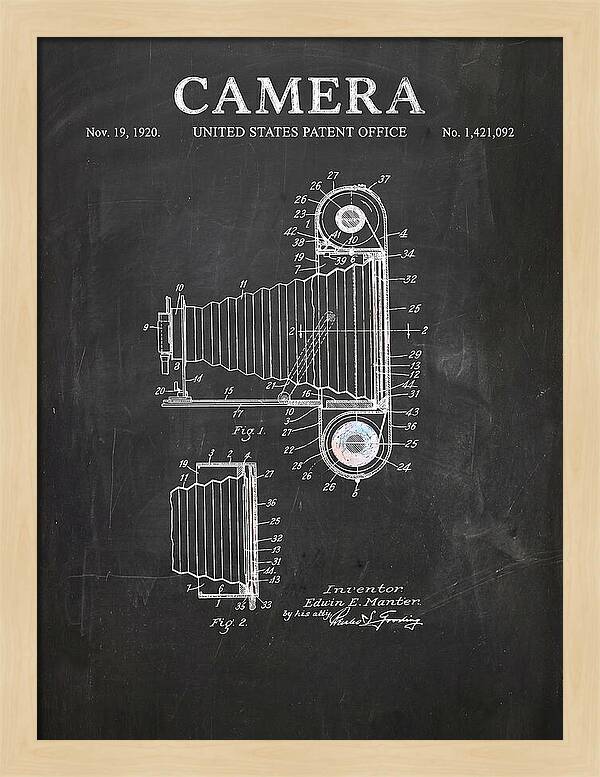 Camera Chalkboard Patent Us1421092a