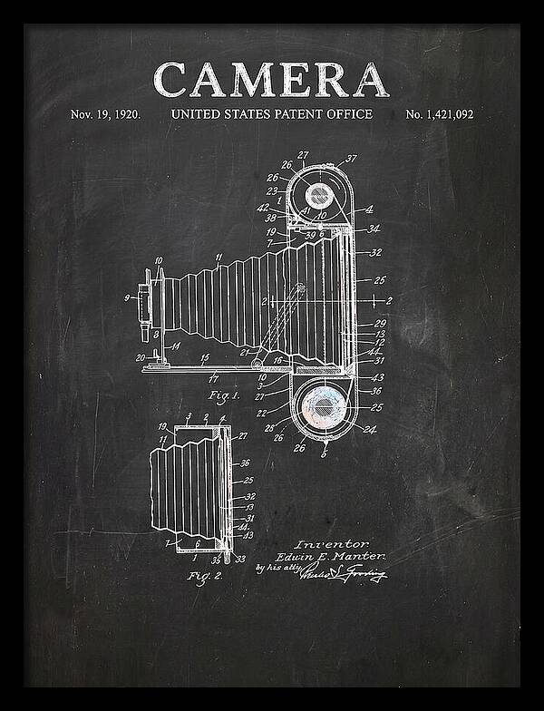 Camera Chalkboard Patent Us1421092a