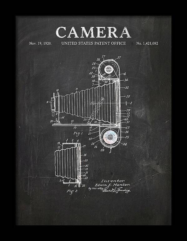 Camera Chalkboard Patent Us1421092a