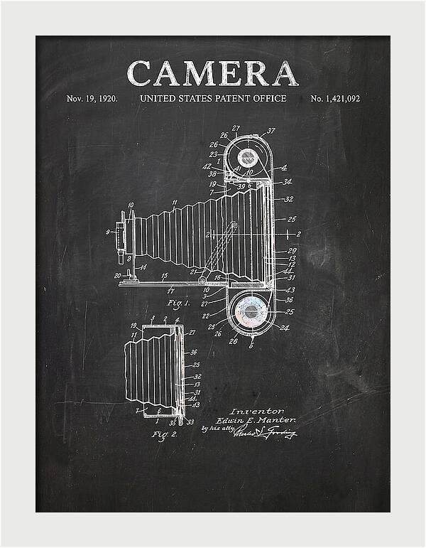 Camera Chalkboard Patent Us1421092a