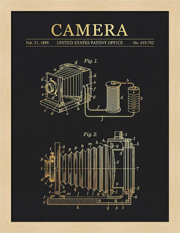 Camera Gold Patent Us619792