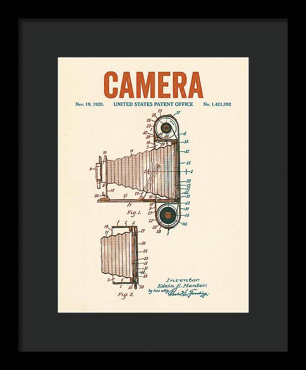 Camera Retro Patent Us1421092a