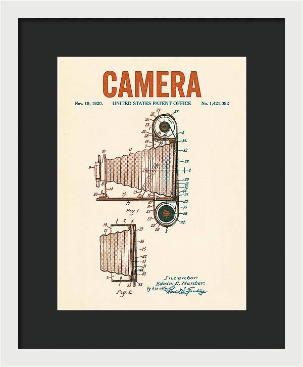 Camera Retro Patent Us1421092a