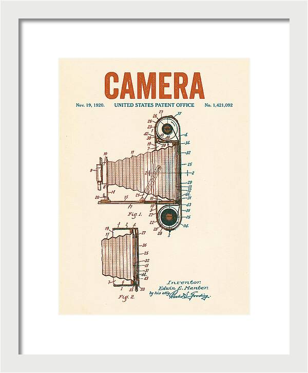 Camera Retro Patent Us1421092a