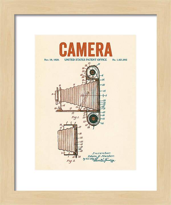 Camera Retro Patent Us1421092a