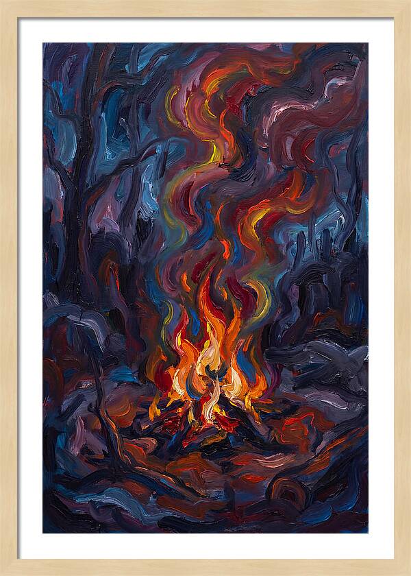 Campfire Dance Of Colors